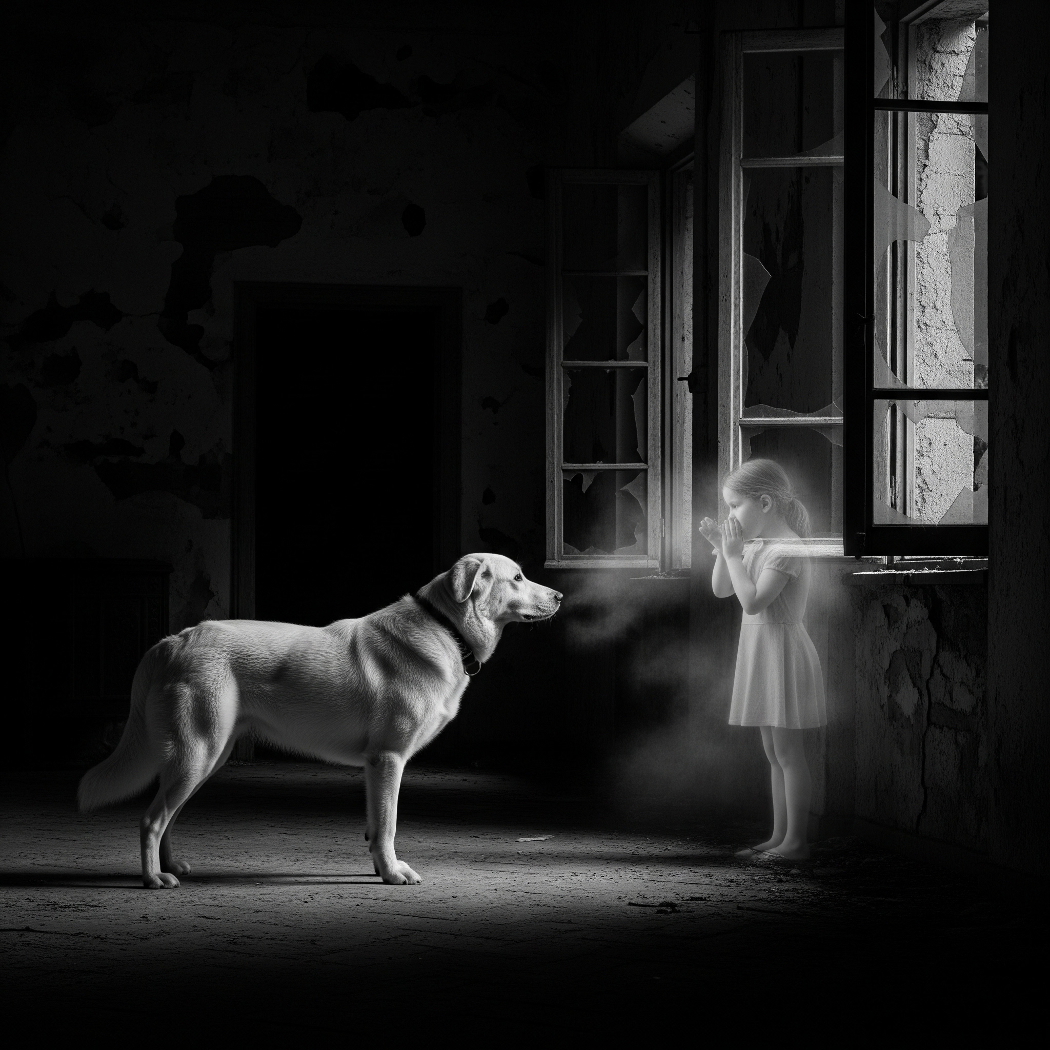 bambina cane
