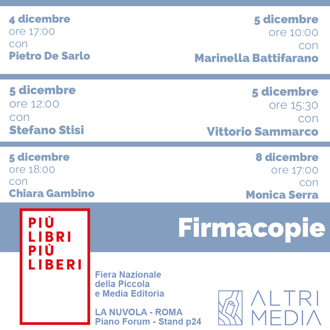 Più Libri Più Liberi 2021: tutti gli appuntamenti con i nostri autori per i firmacopie